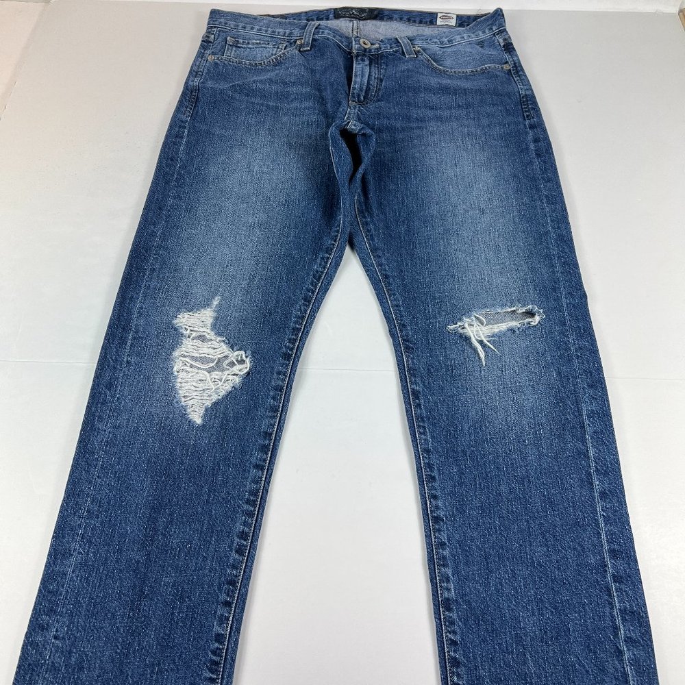 Lucky Brand Jeans Women's 29 Sienna Slim Boyfriend Distressed Blue Denim Pants